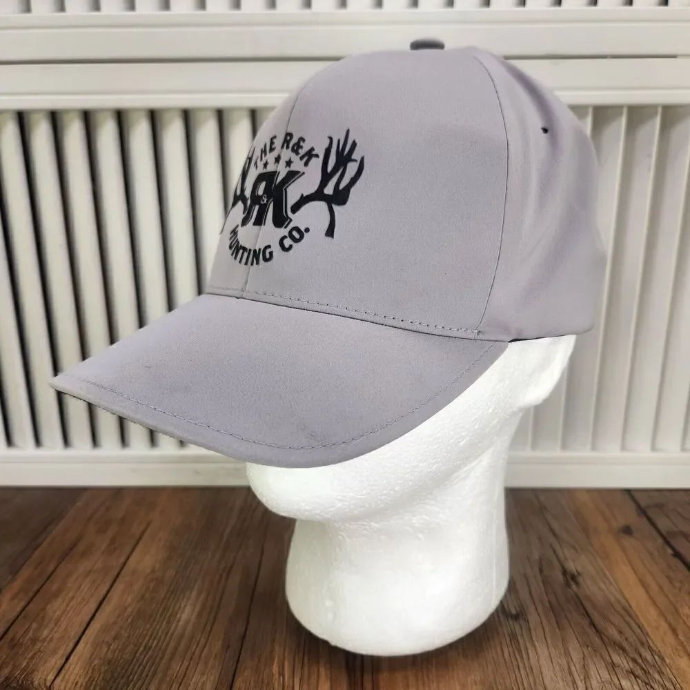 The R&K Hunting Co. Hat Cap Fitted L/XL GrayโGolf Mens Outdoors Deer Stretch
